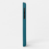 Solid color vlakke blauwgroen pauw Case-Mate iPhone case (Achterkant/links)