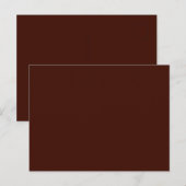 Solid Color voor zwart Bean Briefkaart (Voorkant / Achterkant)