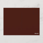 Solid Color voor zwart Bean Briefkaart (Achterkant)