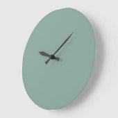 Solid Color Wall Clock - Groene Aarde Grote Klok (Hoek)