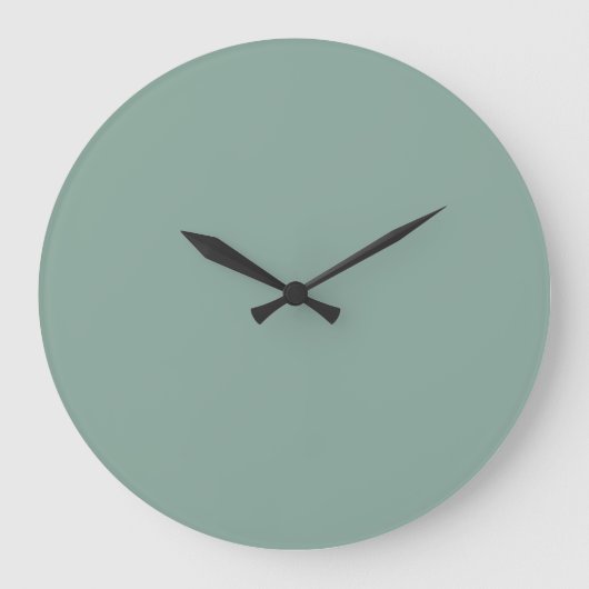 Solid Color Wall Clock - Groene Aarde Grote Klok (Voorkant)