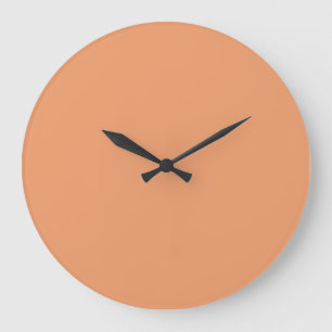 Solid Color Wall-klok - Koraal peach Grote Klok
