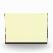 Solid Cream Horizontal Photo Block Art Fotoblokken (Voorkant)