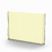 Solid Cream Horizontal Photo Block Art Fotoblokken (Rechts)