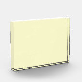 Solid Cream Horizontal Photo Block Art Fotoblokken (Links)