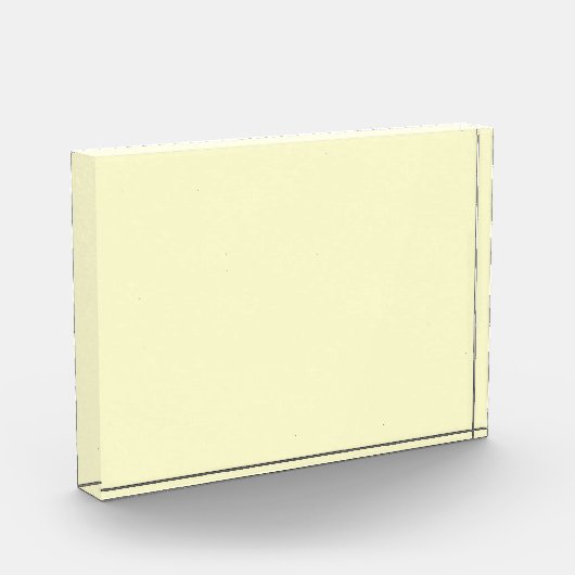 Solid Cream Horizontal Photo Block Art Fotoblokken (Links)