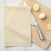 Solid Cream Kitchen Towel Theedoek (Quarter Fold)
