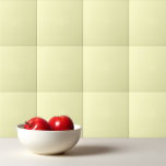 Solid creamy pale yellow tegeltje<br><div class="desc">Solid creamy pale yellow design.</div>