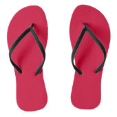 Solid crimson glory red teenslippers (Voetbed)
