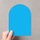 Solid Cyan Blue Background Acryl Uitnodigingen (Insitu (Draagbaar))