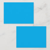 Solid Cyan Blue Background  Contactkaartje (Voorkant / Achterkant)