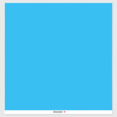 Solid Cyan Blue Background  Sticker (Vel)