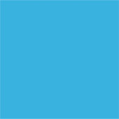 Solid Cyan Blue Background  Sticker (Voorkant)