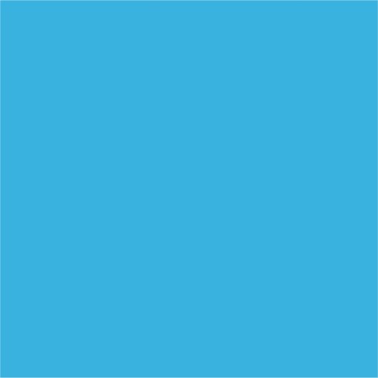 Solid Cyan Blue Background  Sticker (Voorkant)