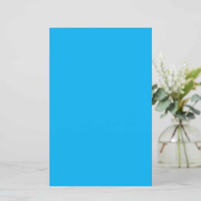 Solid Cyan Blue Background | Summer Minimal Style (Staand voorkant)