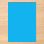Solid Cyan Blue Background | Summer Minimal Style Acryl Uitnodigingen (Voorkant)