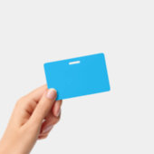 Solid Cyan Blue Background | Summer Minimal Style Badge (Handheld)