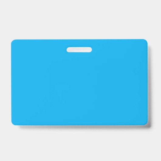 Solid Cyan Blue Background | Summer Minimal Style Badge (Voorzijde)