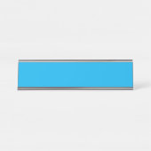 Solid Cyan Blue Background | Summer Minimal Style Bureau Naambordje (Voorkant)