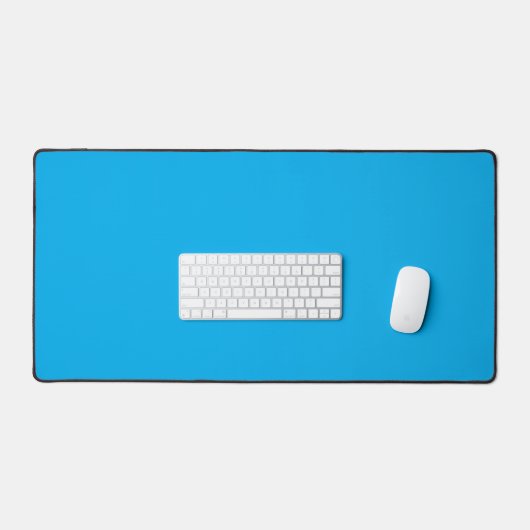 Solid Cyan Blue Background | Summer Minimal Style Bureaumat (Keyboard & Muis)