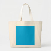 Solid Cyan Blue Background | Summer Minimal Style Grote Tote Bag (Voorkant)