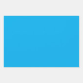 Solid Cyan Blue Background | Summer Minimal Style Inpakpapier Vel (Voorkant 3)