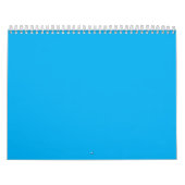 Solid Cyan Blue Background | Summer Minimal Style Kalender (Hoes)