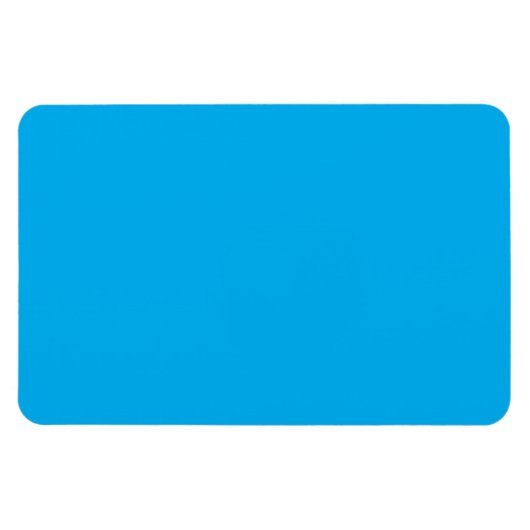 Solid Cyan Blue Background | Summer Minimal Style Magneet (Horizontaal)