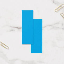 Solid Cyan Blue Background | Summer Minimal Style Mini Visitekaartjes