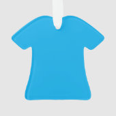Solid Cyan Blue Background | Summer Minimal Style Ornament (achterkant)