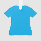 Solid Cyan Blue Background | Summer Minimal Style Ornament (voorkant)