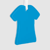 Solid Cyan Blue Background | Summer Minimal Style Ornament (voorkant)