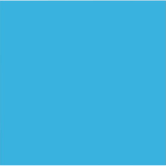 Solid Cyan Blue Background | Summer Minimal Style Sticker (Voorkant)