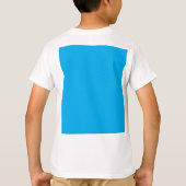 Solid Cyan Blue Background | Summer Minimal Style T-shirt (Achterkant)