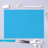 Solid Cyan Blue Background | Summer Minimal Style Tissuepapier (Craft)