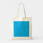 Solid Cyan Blue Background | Summer Minimal Style Tote Bag (Achterkant)