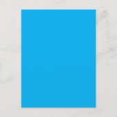 Solid Cyan Blue Background  Uitnodiging Briefkaart (Voorkant)