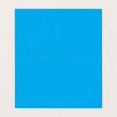 Solid Cyan Blue Background  Visitekaartje (Buitenkant ongevouwen)