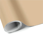 Solid dark beige cadeaupapier (Rol Hoek)