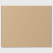 Solid dark beige cadeaupapier (Vlak)