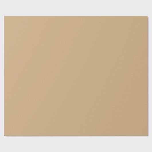 Solid dark beige cadeaupapier (Vlak)
