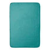 Solid dark cyan blauwgroen badmat (Voorkant Verticaal)