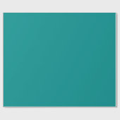Solid dark cyan blauwgroen cadeaupapier (Vlak)