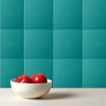 Solid dark cyan blauwgroen tegeltje<br><div class="desc">Duurzame kleur,  donkercyaan blauwgroen ontwerp.</div>