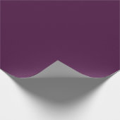 Solid dark plum purple cadeaupapier (Hoek)