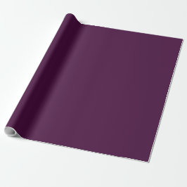 Solid dark plum purple cadeaupapier