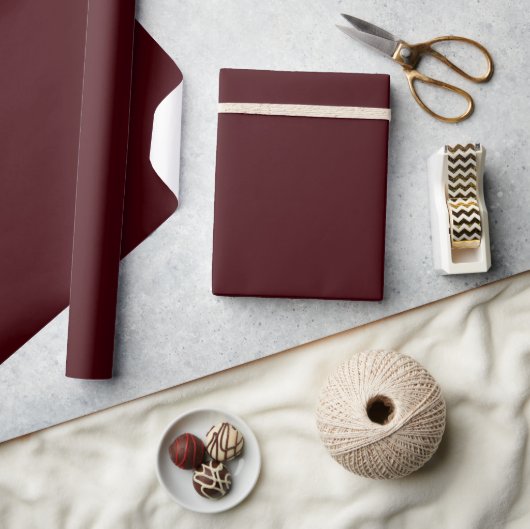 Solid dark red maroon cadeaupapier (Crafts)