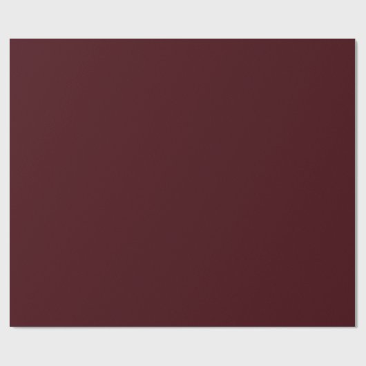 Solid dark red maroon cadeaupapier (Vlak)
