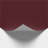 Solid dark red maroon cadeaupapier (Hoek)
