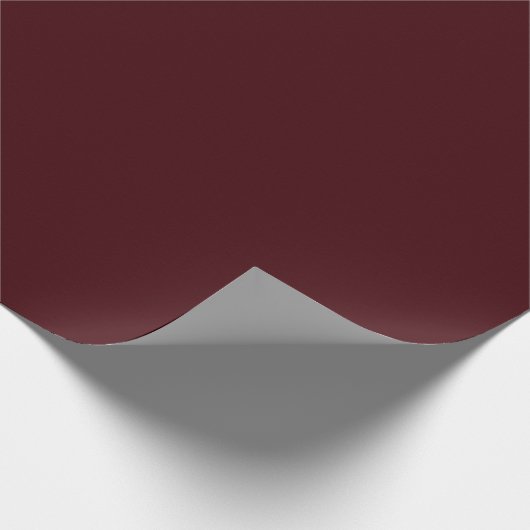 Solid dark red maroon cadeaupapier (Hoek)